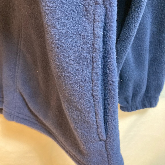 MOUNTAIN RIDGE MENS CLIMATE EQUIPMENT FLEECE PULLOVER JACKET NAVY BLUE SIZE MED - Picture 3 of 10